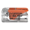 Wago złączka uniwersalna Compact do przewodów jednodrutowych wielodrutowych 2x 0,5 - 6 mm2 221-612 50 szt