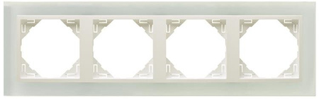 Efapel crystal ramka 4-krotna szkło lodowy 90940 tcg
