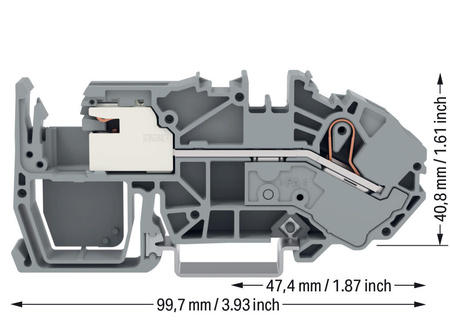 Wago złączka do przewodu wyrówn 1-przewodowa na szynę DIN 16mm2  2016-7711 1szt