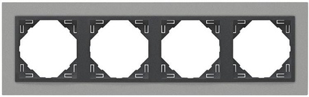 Efapel animato ramka 4-krotna aluminium 90940 kas