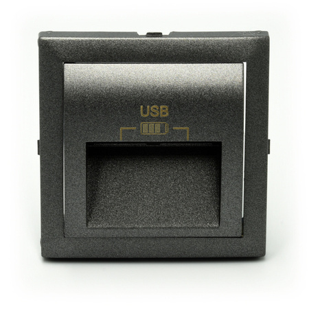 Efapel Logus90 element centralny do gniazda podw.usb grafit 90673 TIS