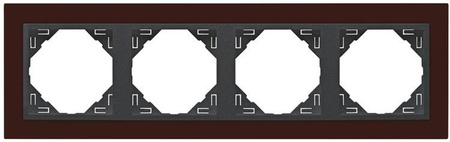 Efapel animato ramka 4-krotna fioletowy 90940 tbs