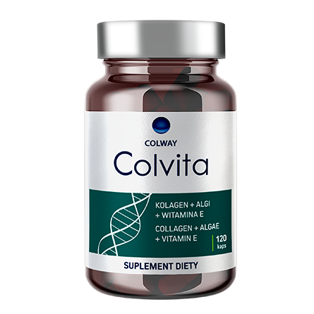 Colway Colvita Liofilizowany KOLAGEN Rybi, Algi, Wit.E 120 kaps
