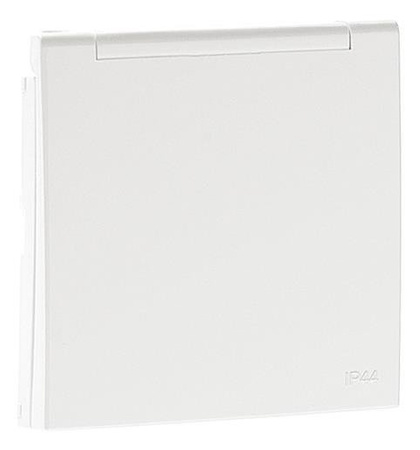 Efapel Logus90 element centralny do gniazda schuko ip44 biały 90634 TBR