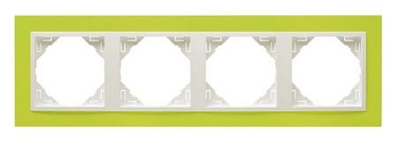 Efapel animato ramka 4-krotna zielony 90940 tdg