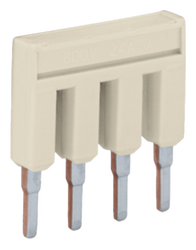 Wago mostek 4 - torowym z izolacją  jasnoszary 2001-404 1szt