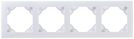 90940 TBR - EFAPEL - BASE - Marco básico de plástico, 4-elementos / Blanco