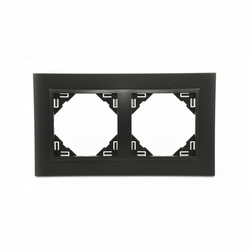 Efapel animato ramka 2-krotna czarny 90920 trr