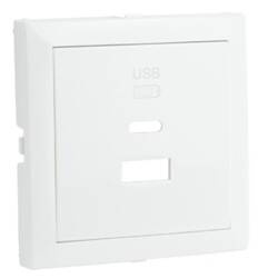 Efapel Logus90 element centralny do gniazda podw.usb biały 90674 TBR