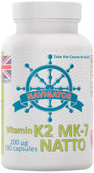 NAVIGATOR Witamin K2 MK-7 NATTO 200 μg 180 kaps.