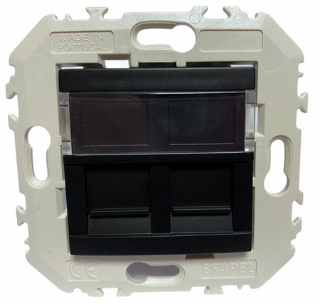 EFAPEL QUADRO45 GNIAZDO KOMPUTEROWE RJ45 KAT6 45455 KWBR BIAŁY