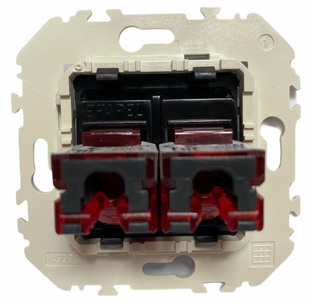 EFAPEL QUADRO45 GNIAZDO KOMPUTEROWE RJ45 KAT6 45455 KWBR BIAŁY