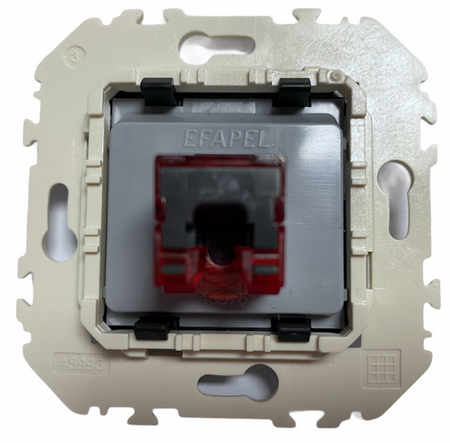EFAPEL QUADRO45 GNIAZDO KOMPUTEROWE RJ45 KAT6 45455 KWPM CZARNY
