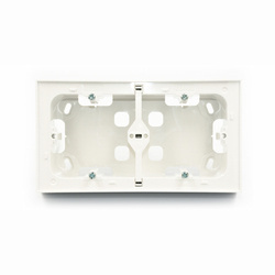 Efapel puszka natynkowa podwójna biała 10994 KBR