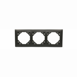 EFAPEL AQUARELLA Marco metalizado 3-elementos Gris 90930 TIS