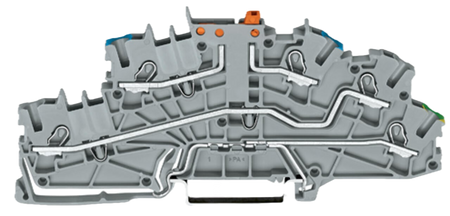 Wago złączka piętrowa na szynę DIN 2,5mm2 NTi/L/PE z łącznikiem nożowym 2003-6641 1szt