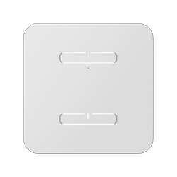 SZKLANY 2-kanałowy bezprzewodowy łącznik iNELS RFCONTROL - RFGB-220/W WHITE ROUND