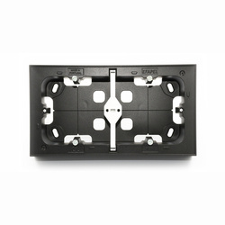 Efapel puszka natynkowa podwójna czarna 10994  apm