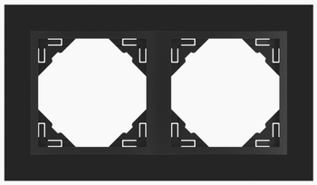 EFAPEL CRYSTAL MARCO 1-elemento Negro/Negro 90910 TEP