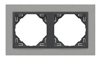 Efapel animato ramka 2k aluminium grafit 90920 kas
