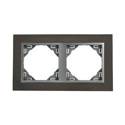 EFAPEL METALLO RAMKA 2-KROTNA NIKIEL GRAFIT 90920 QS