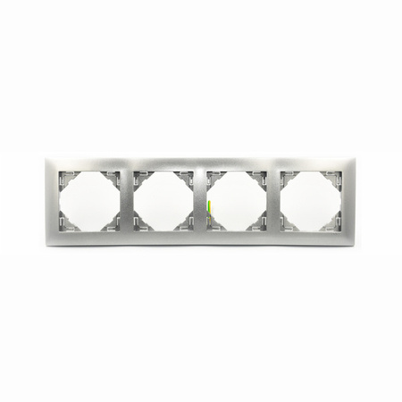 EFAPEL AQUARELLA Marco metalizado 4-elementos Aluminio 90940 TAL