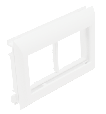 Efapel adapter podwójny do kanałów kablowych biały 10952 ABR