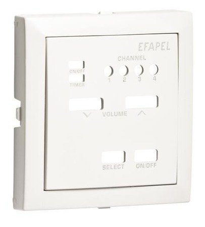 Efapel Aquarella element centralny do sterownika dźwięku mono lodowy 90704 TGE