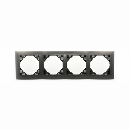 EFAPEL AQUARELLA Marco metalizado 4-elementos Gris 90940 TIS