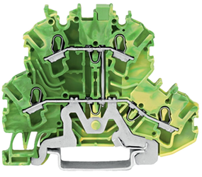 Wago złączka 2-piętrowa 4 przewodowa na szynę DIN 2,5mm2 PE 2002-2207 1szt