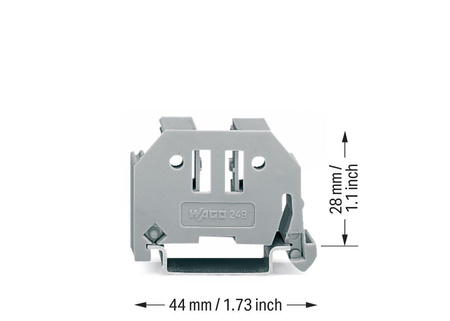 Wago blokada końcowa bezśrubowa na szynę DIN 10 mm 249-117 1szt