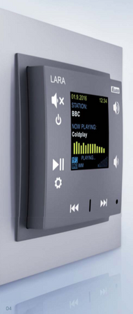 Wideodomofon intercom LARA-IC/BR biały, design LOGUS90, EFAPEL, ELKOEP, iNELS, BASE