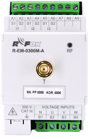 R-EM-0300M-A RFOX2 3-fazowy licznik prądu TXN 142 09.A