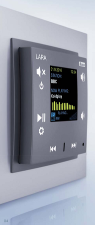 Radio internetowe LARA-R/PE perłowy, design LOGUS90, EFAPEL, ELKOEP, iNELS