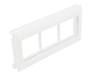 Efapel adapter potrójny do kanałów kablowych biały 10954 ABR