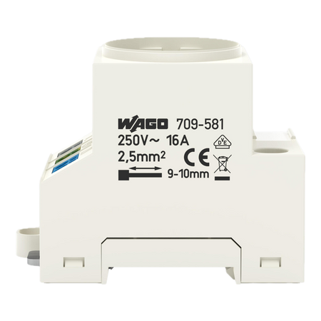 Wago gniazdo instalacyjne do szaf sterowniczych na szynę DIN 709-581 1szt