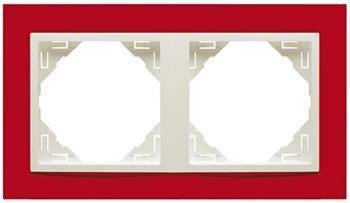 Efapel animato ramka 2-krotna czerwony lodowy 90920 tvg