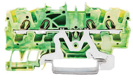 Wago złączka PE 4-przewodowa przelotowa na szynę DIN 2,5mm2  2002-1407 1szt