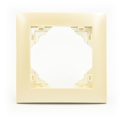 EFAPEL AQUARELLA Marco metalizado 1-elemento Perla 90910 TPE