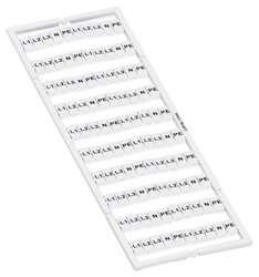 Wago mata oznacznikowa WMB  biały z nadrukiem L1 L2 L3 N PE 793-5472 1szt