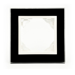 EFAPEL CRYSTAL MARCO 1-elemento Negro/Hielo 90910 TEG