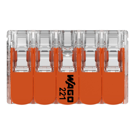 Wago złączka uniwersalna Compact do przewodów jednodrutowych wielodrutowych 10x 0,14-4 mm2 221-420 1 szt