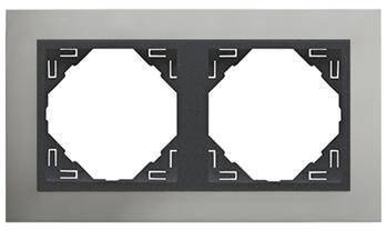 Efapel metallo ramka 2-krotna aluminium grafit 90920 kus