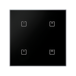 SZKLANY 4-kanałowy bezprzewodowy łącznik iNELS RFCONTROL - RFGB-40/B BLACK SHARP